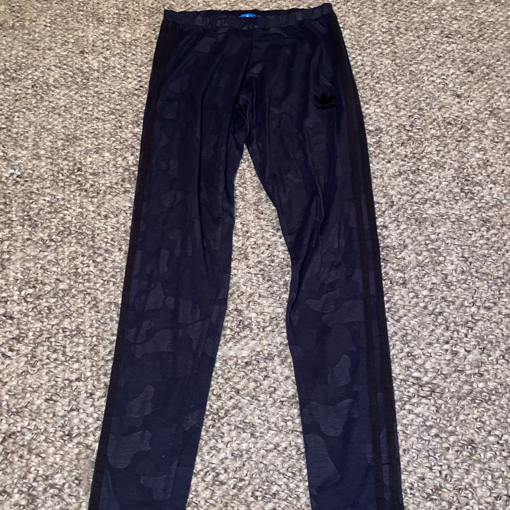 Navy blue Camo ADIDAS leggings